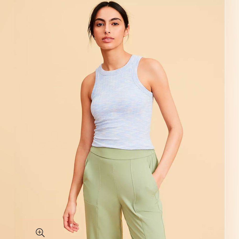 NWT Lou & Grey Ribbed Halter Tank Top